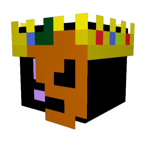 GoodLar Minecraft avatar head, 3D render