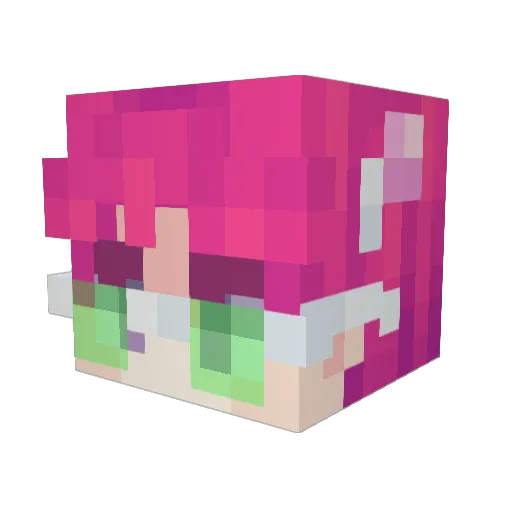 GoodMags Minecraft avatar head, 3D render