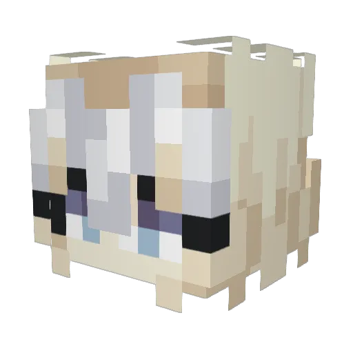 GoodMorningUSA Minecraft avatar head, 3D render