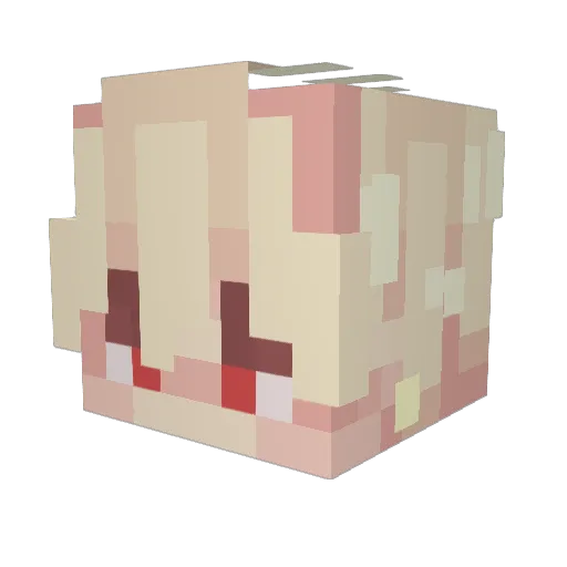 GoodNoodle486 Minecraft avatar head, 3D render