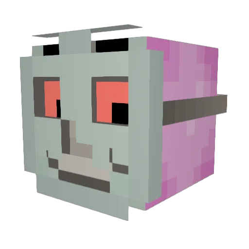 GoodOlUncleJ Minecraft avatar head, 3D render