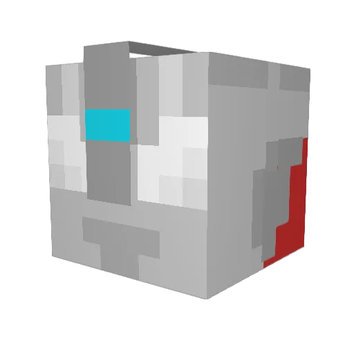 GoodOmens182 Minecraft avatar head, 3D render