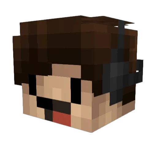 GoodTimeEveryOne Minecraft avatar head, 3D render