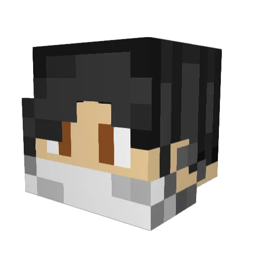 GoodTimesWithAce Minecraft avatar head, 3D render