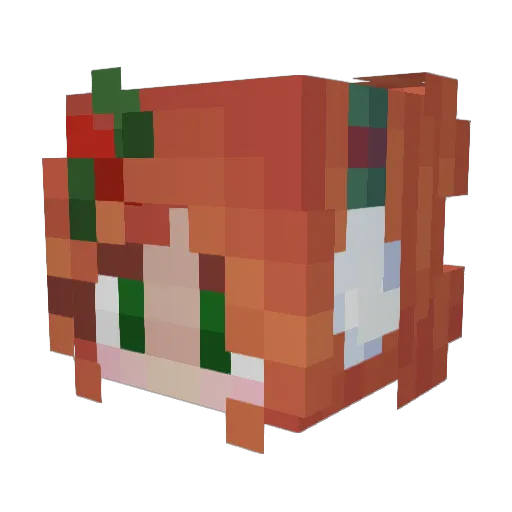 GoodTimesWithTub Minecraft avatar head, 3D render