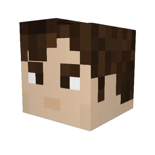 GoodVibes Minecraft avatar head, 3D render