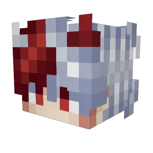 Good_YF Minecraft avatar head, 3D render