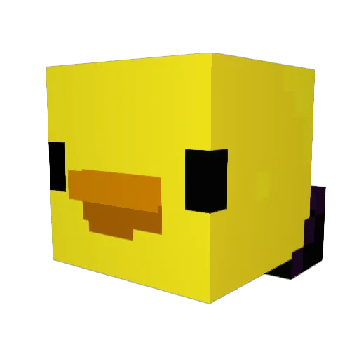 GoodestDuck Minecraft avatar head, 3D render