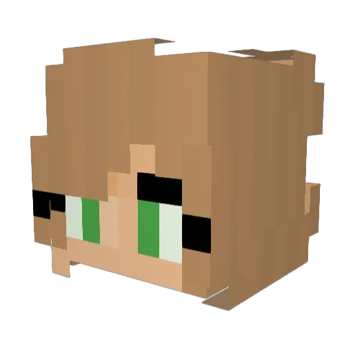 GoodforOneThing Minecraft avatar head, 3D render