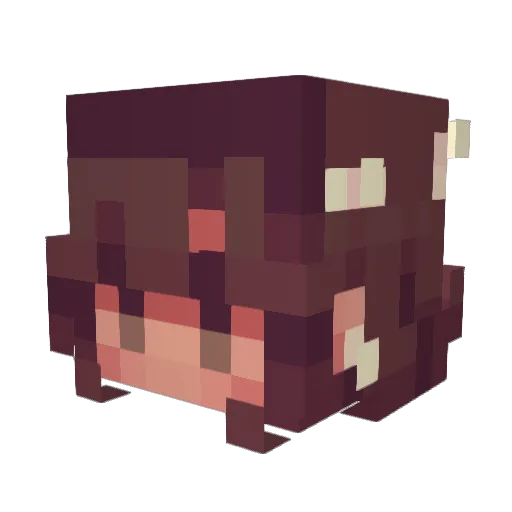 Goodiie Minecraft avatar head, 3D render