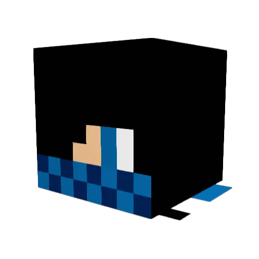 GoodmanBoys Minecraft avatar head, 3D render