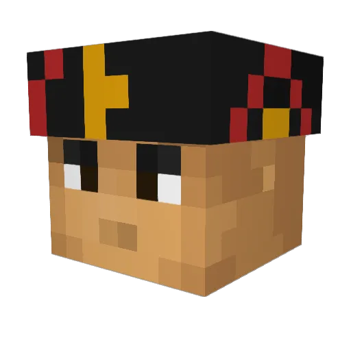 GoodolJohnny Minecraft avatar head, 3D render