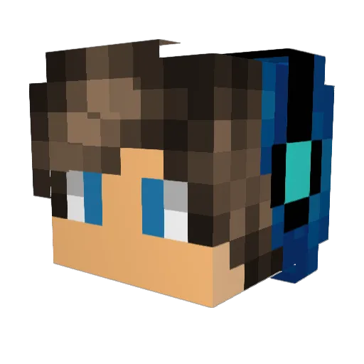 Goodson96 Minecraft avatar head, 3D render