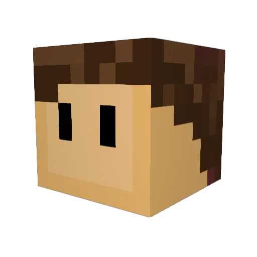 GoodtimewithEL Minecraft avatar head, 3D render