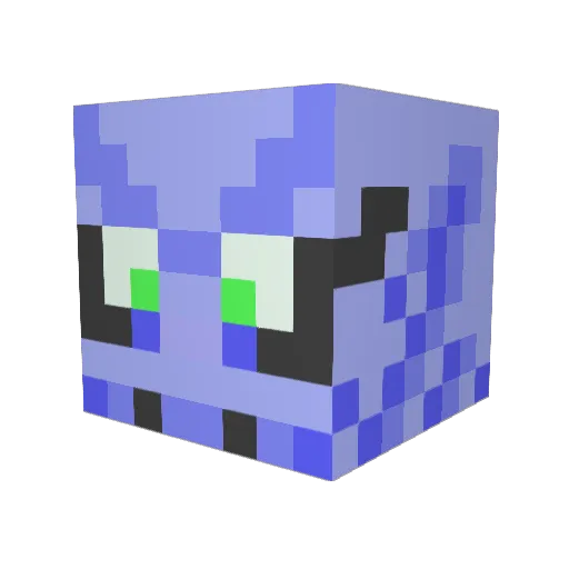 Goodtimezzz Minecraft avatar head, 3D render