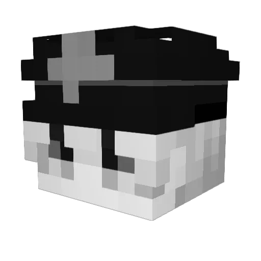Gooficc Minecraft avatar head, 3D render