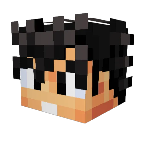 Goofy112 Minecraft avatar head, 3D render