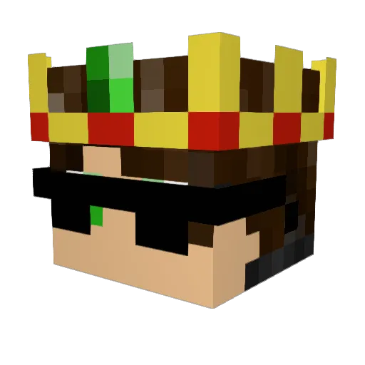 Goofy969 Minecraft avatar head, 3D render