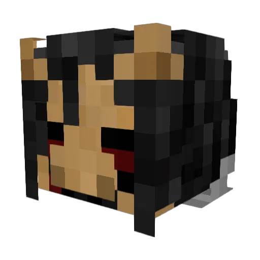 GoofyBorzoi Minecraft avatar head, 3D render