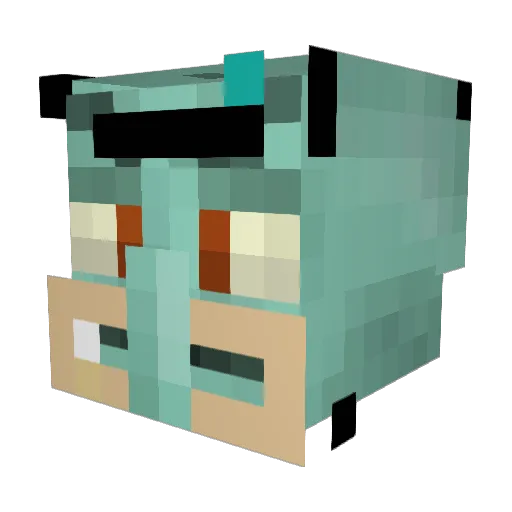 GoofyDad Minecraft avatar head, 3D render
