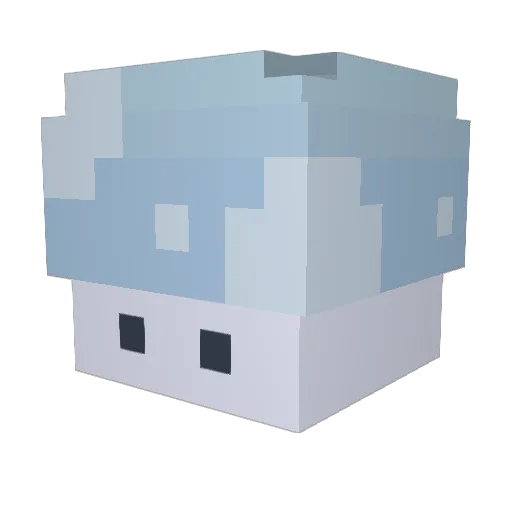 GoofyGold Minecraft avatar head, 3D render