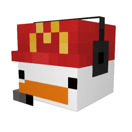 GoofyGoose04 Minecraft avatar head, 3D render