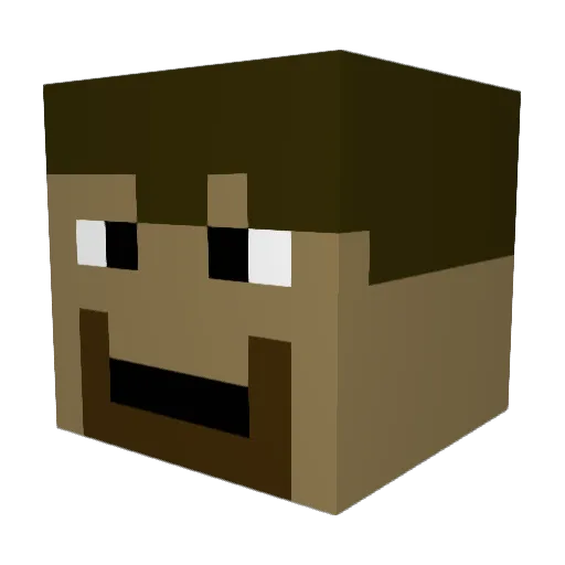 GoofyGophers Minecraft avatar head, 3D render