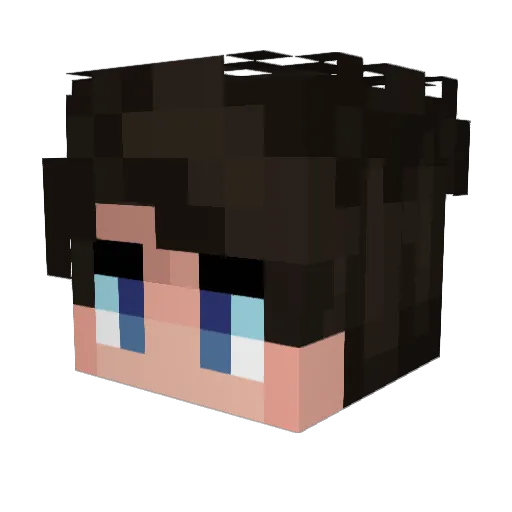 GoofyJeff07 Minecraft avatar head, 3D render