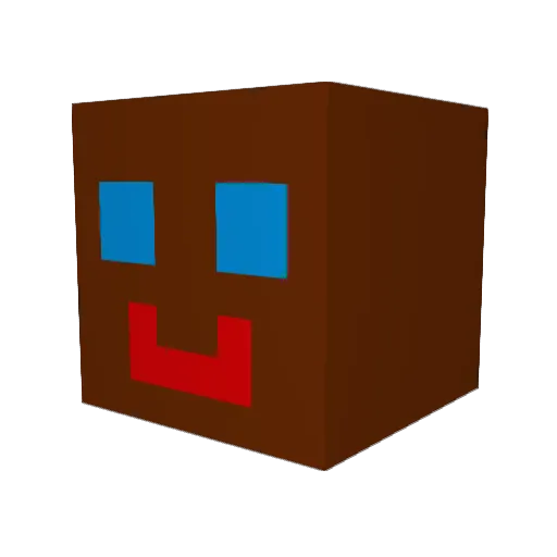GoofyPaleta Minecraft avatar head, 3D render