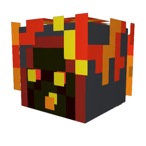 GoofyVolcano Minecraft avatar head, 3D render
