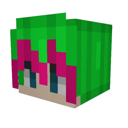 GoogasXD Minecraft avatar head, 3D render
