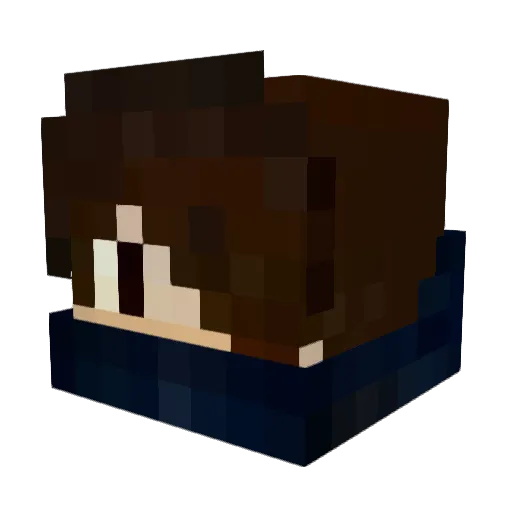 Googgames Minecraft avatar head, 3D render