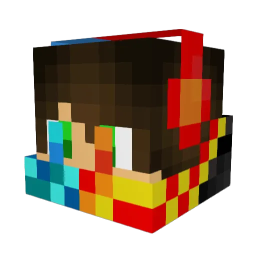 GoogleCat426 Minecraft avatar head, 3D render