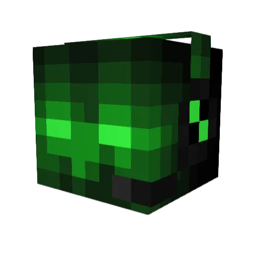 GoogleDE Minecraft avatar head, 3D render