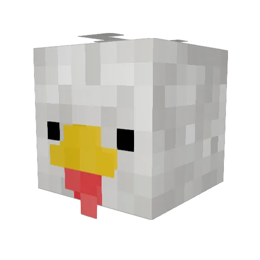 GoogleMyComboss Minecraft avatar head, 3D render