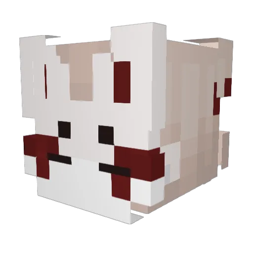GoogleTranslator Minecraft avatar head, 3D render
