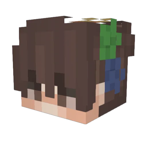 Googlekimchi Minecraft avatar head, 3D render