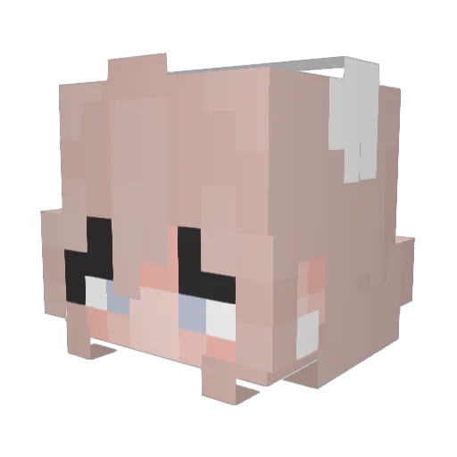 Googly_0 Minecraft avatar head, 3D render