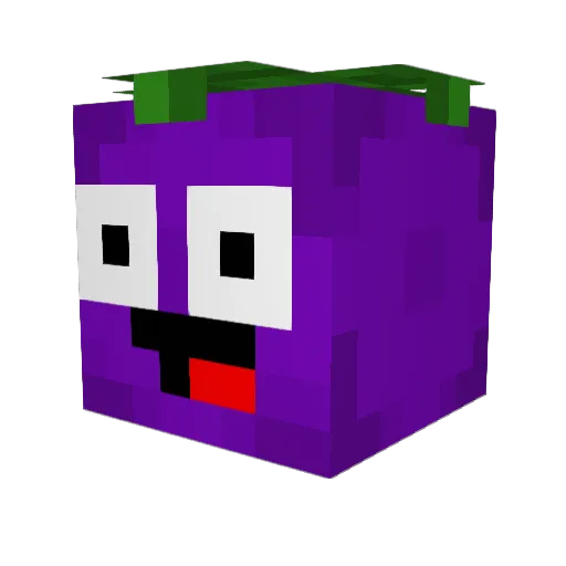 Goolly Minecraft avatar head, 3D render