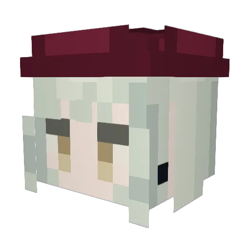 Goomba_Gooba Minecraft avatar head, 3D render