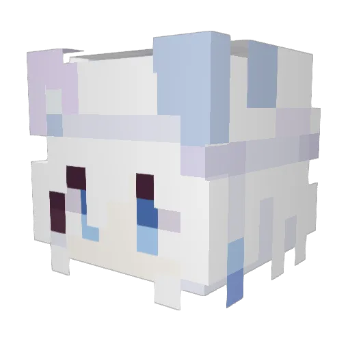 Goombamushroom Minecraft avatar head, 3D render