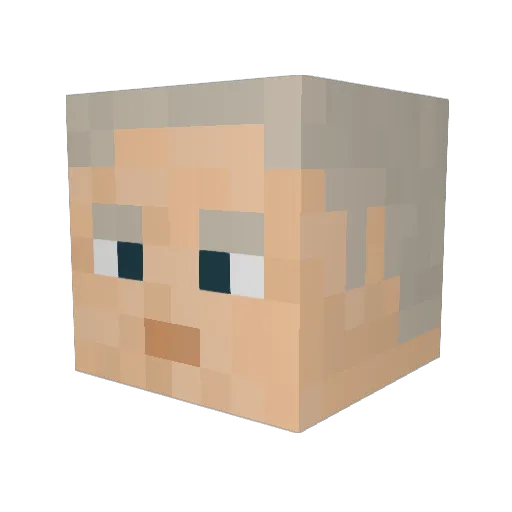 GoonCell Minecraft avatar head, 3D render