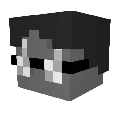 GoonGaming Minecraft avatar head, 3D render