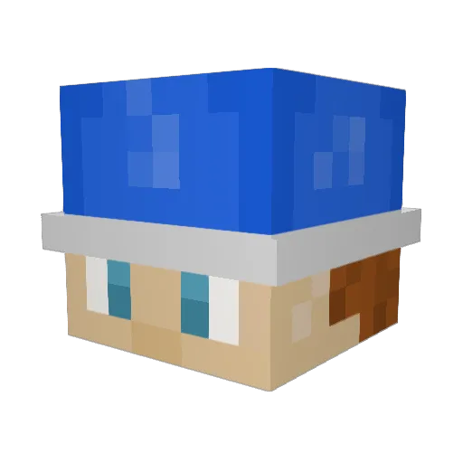 Gooner69 Minecraft avatar head, 3D render