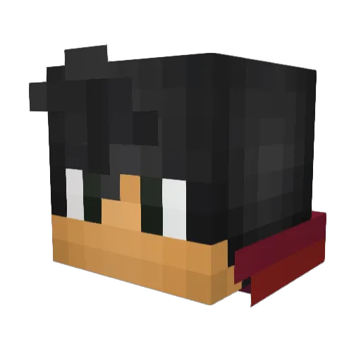 GoongGoong Minecraft avatar head, 3D render