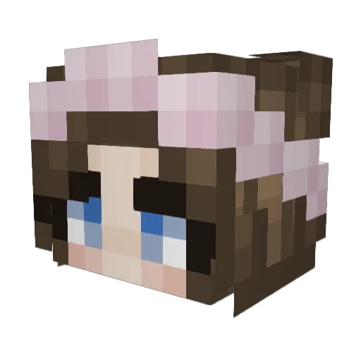 GoonggT Minecraft avatar head, 3D render