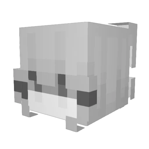 GoonwithSword Minecraft avatar head, 3D render