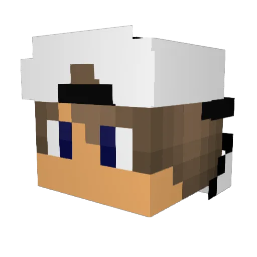 Goood_Pvp Minecraft avatar head, 3D render