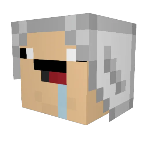 GooofyGoober Minecraft avatar head, 3D render
