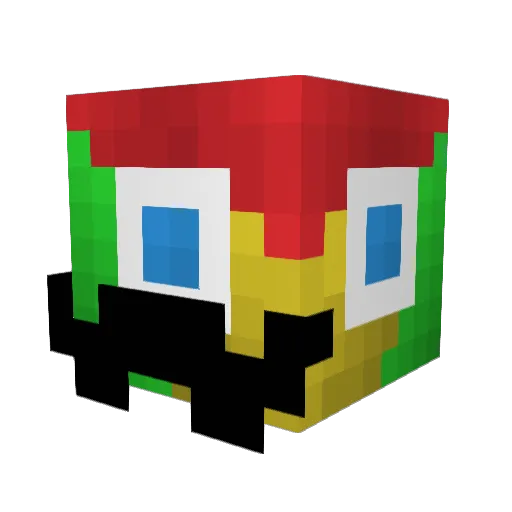 Gooogle_it Minecraft avatar head, 3D render